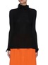 Main View - Click To Enlarge - ROLAND MOURET - Deering Ruffle Collar Rib Knit Top