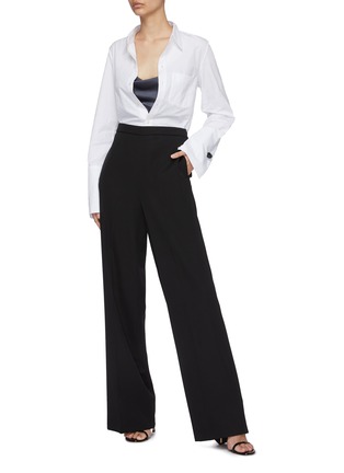 Figure View - Click To Enlarge - ROLAND MOURET - 'Kellerman' Open Back Rope Detail Cuff Shirt