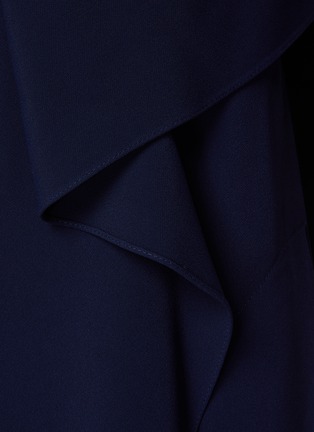  - ROLAND MOURET - 'Dolen' Open Back Ruffle Detail Midi Dress