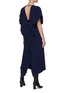 Back View - Click To Enlarge - ROLAND MOURET - 'Dolen' Open Back Ruffle Detail Midi Dress