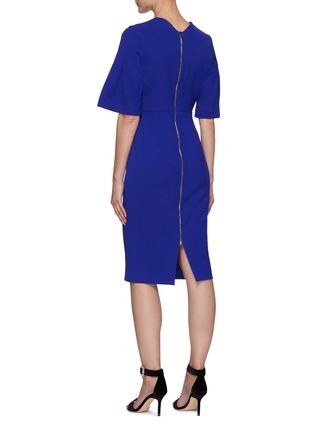 Back View - Click To Enlarge - ROLAND MOURET - Moria' Flared Sleeve Pencil Dress