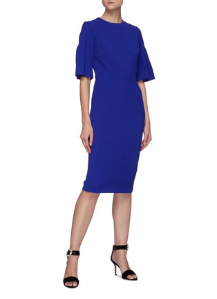 Figure View - Click To Enlarge - ROLAND MOURET - Moria' Flared Sleeve Pencil Dress