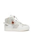 ACNE STUDIOS - Face Motif Charm High Top Leather Sneakers