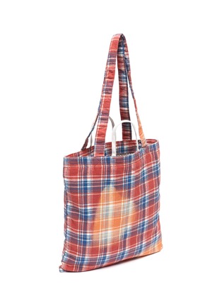 Detail View - Click To Enlarge - ACNE STUDIOS - Face Patch Plaid Tote