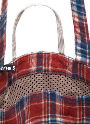 Detail View - Click To Enlarge - ACNE STUDIOS - Face Patch Plaid Tote