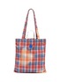 Main View - Click To Enlarge - ACNE STUDIOS - Face Patch Plaid Tote