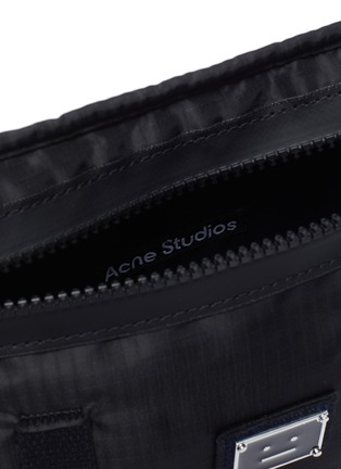 Detail View - Click To Enlarge - ACNE STUDIOS - Face Plaque Nylon Mini Messenger Bag