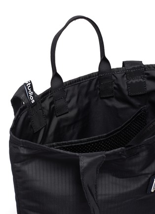 Detail View - Click To Enlarge - ACNE STUDIOS - Face Plaque Nylon Tote