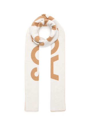 Main View - Click To Enlarge - ACNE STUDIOS - Oversize Logo Jacquard Scarf