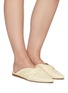 Figure View - Click To Enlarge - VINCE - Crenne' Leather Flats with Knot