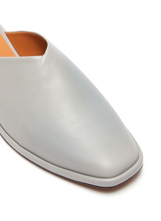Detail View - Click To Enlarge - CLERGERIE - 'Olga' Almond Toe Slip-on Leather Mules
