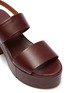 Detail View - Click To Enlarge - CLERGERIE - 'Cora' Double Strap Platform Nappa Leather Sandals