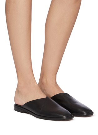 Figure View - Click To Enlarge - CLERGERIE - 'Olga' Calfskin Leather Mules