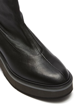 Detail View - Click To Enlarge - CLERGERIE - 'Albane' Platform Sole Heeled Leather Boots