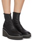 Figure View - Click To Enlarge - CLERGERIE - 'Albane' Platform Sole Heeled Leather Boots