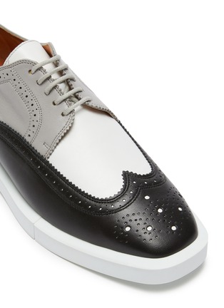 Detail View - Click To Enlarge - CLERGERIE - 'Olie' Appliqué Detail Nappa Leather Derby Shoes