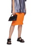 Figure View - Click To Enlarge - ACNE STUDIOS - Asymmetric Top Flap Leather Bag