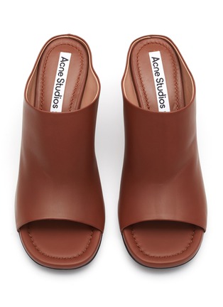 Detail View - Click To Enlarge - ACNE STUDIOS - Round Toe Leather Mules