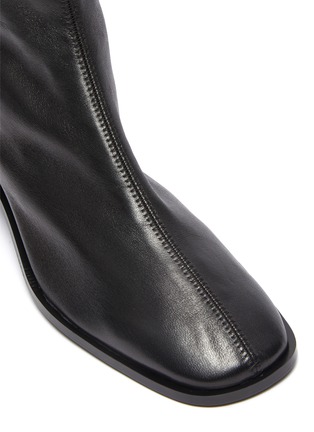 Detail View - Click To Enlarge - ACNE STUDIOS - SQUARE TOE LEATHER BOOTS