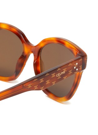 Detail View - Click To Enlarge - CELINE - Oversized Triomphe Monogram Sunglasses