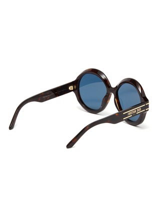 Figure View - Click To Enlarge - DIOR - Round Oversized Acetate Frame Sunglasses