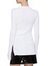 Back View - Click To Enlarge - HELMUT LANG - 'Slash' Rib knit polo shirt