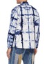 Back View - Click To Enlarge - FDMTL - Grided Tie Dye Cotton Oversized Shirt