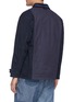Back View - Click To Enlarge - FDMTL - Flap Pocket Zip Up Cotton Miliary Haori Jacket