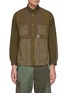Main View - Click To Enlarge - FDMTL - Tonal Patchwork Snap Buttoned Nylon Shirt
