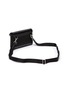 Detail View - Click To Enlarge - PRADA - Triangular Logo Plaque Leather Flap Re-nylon Shoulder Bag