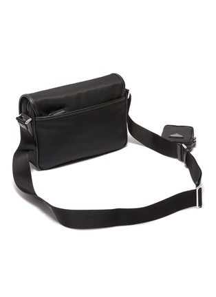 Detail View - Click To Enlarge - PRADA - Saffiano Leather Trim Nylon Messenger Bag