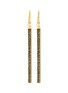 Main View - Click To Enlarge - SHANA GULATI - 'Miladi' Diamonds 18k gold vermeil Black resin earrings