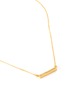 Detail View - Click To Enlarge - SHANA GULATI - 'Emlyn' Diamond 18k gold vermeil White resin necklace