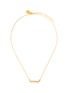 Main View - Click To Enlarge - SHANA GULATI - 'Emlyn' Diamond 18k gold vermeil White resin necklace