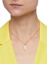 Figure View - Click To Enlarge - SHANA GULATI - Rishi Bolt' Champagne diamonds 18k gold vermeil Silver-tone resin necklace