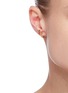 Figure View - Click To Enlarge - SHANA GULATI - 'Kolar' Black Diamonds 18k gold vermeil Resin stud earrings