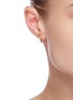 Figure View - Click To Enlarge - SHANA GULATI - 'Rishi Bolt' Diamond Sapphire Ruby Emerald 18k gold vermeil stud earrings