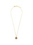 Main View - Click To Enlarge - SHANA GULATI - Gyali' Diamond Onyx 18k gold vermeil Resin pendant necklace
