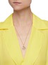 Figure View - Click To Enlarge - SHANA GULATI - Gyali' Diamond Onyx 18k gold vermeil Resin pendant necklace