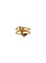 Main View - Click To Enlarge - SHANA GULATI - 'KOLAR' BLACK DIAMOND RUBY 18K GOLD VERMEIL resin DOUBLE BAND RING