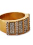 Detail View - Click To Enlarge - SHANA GULATI - Ajmer' Champagne Diamonds 18k Gold Vermeil Resin Ring