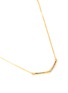 Detail View - Click To Enlarge - SHANA GULATI - 'Small V' Sapphire Ruby Emerald 18k gold vermeil necklace