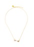 Main View - Click To Enlarge - SHANA GULATI - Monge' Champagne Diamond Pink Tourmaline 18k gold vermeil Resin necklace