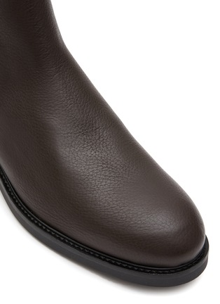 Detail View - Click To Enlarge - AXEL ARIGATO - Logo Print Leather Chelsea Boots