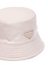 Detail View - Click To Enlarge - PRADA - Triangular Logo Plaque Re-Nylon Bucket Hat
