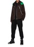 Figure View - Click To Enlarge - BOTTEGA VENETA - Full Length Side Zip Pocket Hooded Nylon Bomber Jacket