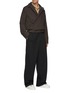 Figure View - Click To Enlarge - BOTTEGA VENETA - Concealed zip stretch cotton shirt jacket