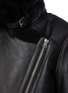 - ACNE STUDIOS - Belted Calfskin leather Shearling Jacket