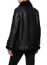 Back View - Click To Enlarge - ACNE STUDIOS - Belted Calfskin leather Shearling Jacket