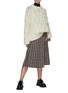 Figure View - Click To Enlarge - ACNE STUDIOS - Chunky Wool Blend Cable Knit Sweater
